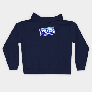 Too Busy to Pee Plate NY Kids Hoodie